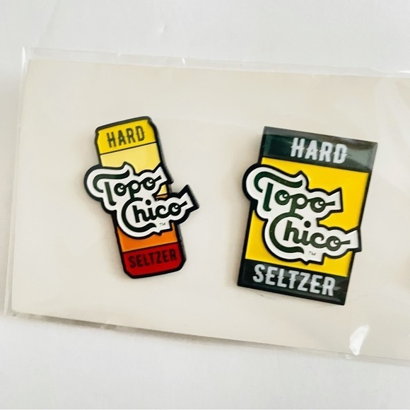 Topo Chico HARD SELTZER enamel pin 3 piece set NEW - Picture 4 of 4
